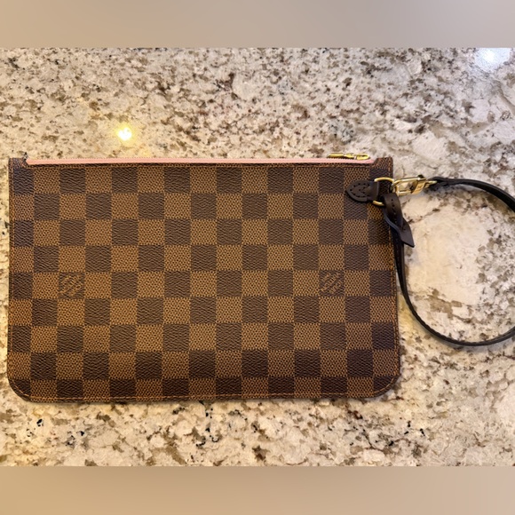 Insert for Louis Vuitton Neverfull Damier Ebene canvas w/ pink interior. - Picture 1 of 3